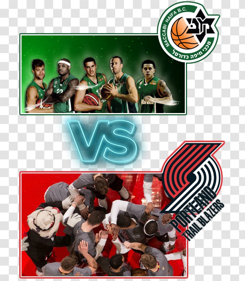 Maccabi Haifa F.C. Portland Trail Blazers Spalding NBA Official Game Basketball - Nba Transparent PNG