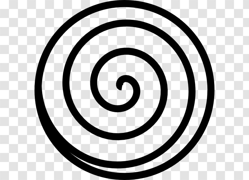 Spiral Clip Art - Monochrome - Vector Transparent PNG