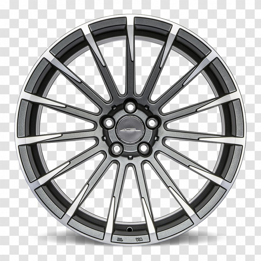Car Alloy Wheel Range Rover Evoque BMW 5 Series - Black And White - Ace Transparent PNG