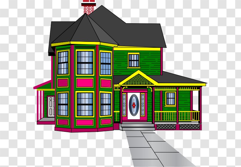 House Tagged Clip Art - Property - Townhouse Cliparts Transparent PNG