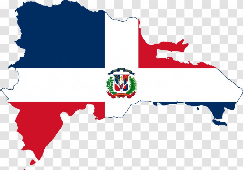 Flag Of The Dominican Republic Vector Map Transparent PNG
