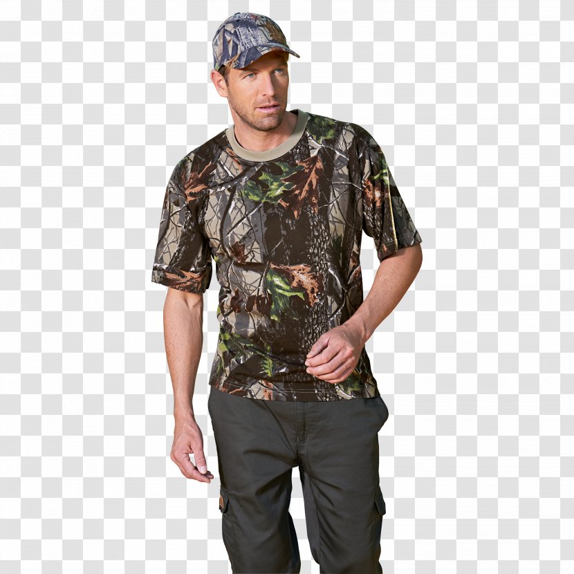 T-shirt Military Camouflage Sleeve - Deep Forest Transparent PNG