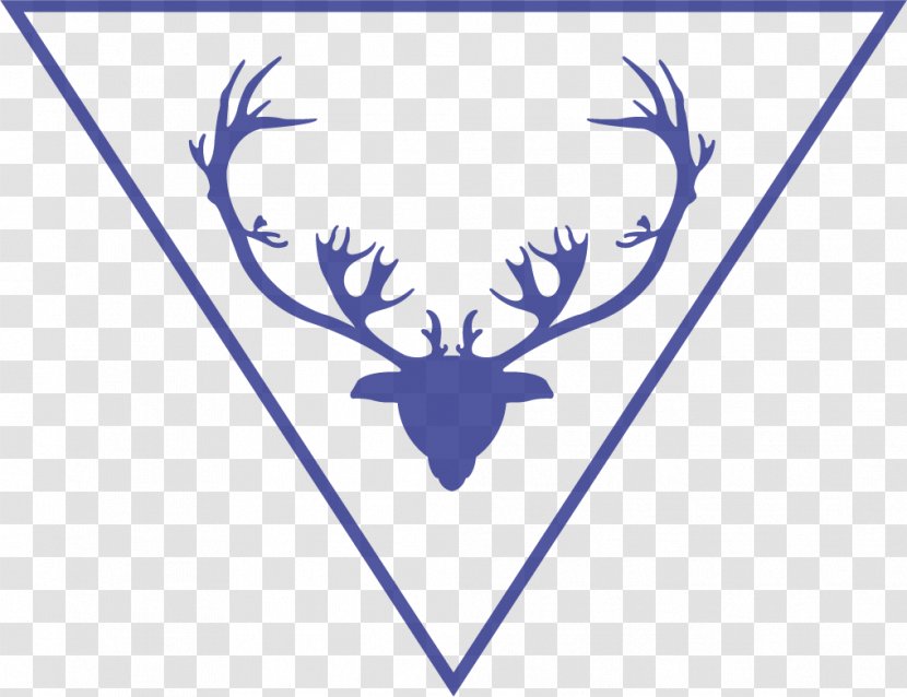 Reindeer Antler Clip Art - Symmetry - Blue Christmas Antlers Tag Transparent PNG
