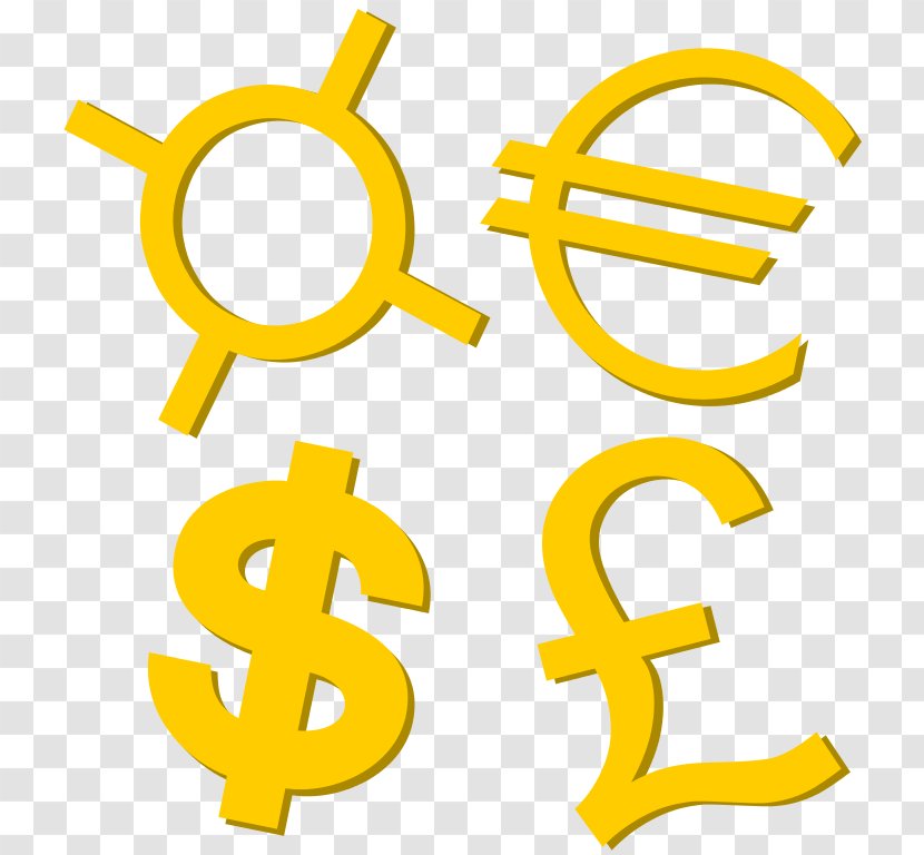 Currency Symbol Money Clip Art - Images Of Symbols Transparent PNG