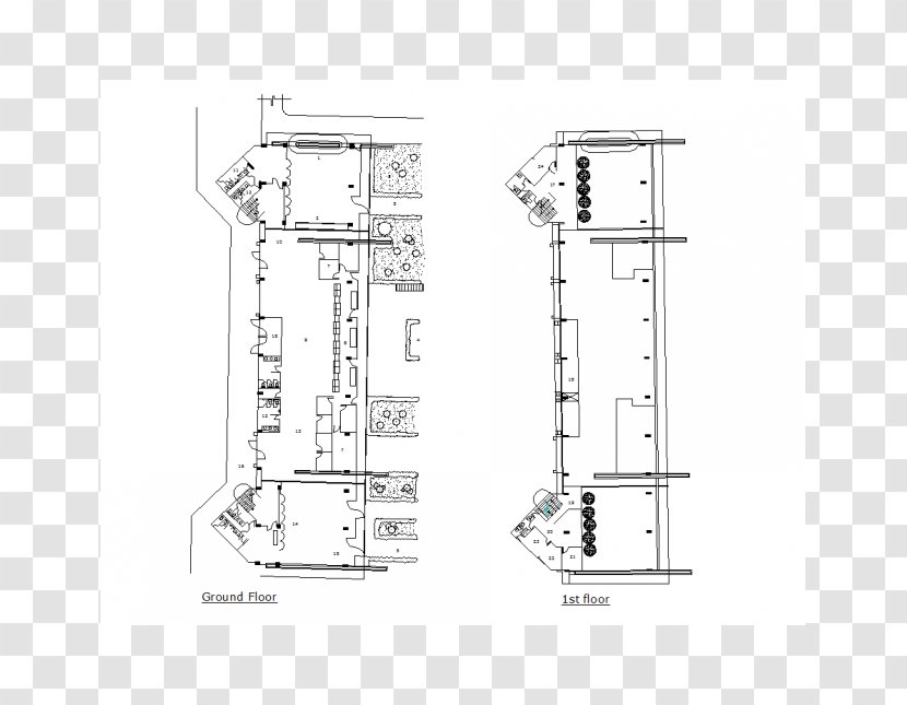 Floor Plan Technical Drawing - Diagram - Line Transparent PNG