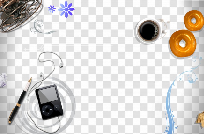 Coffee Tea Cafe Dessert - Jewellery - Free P3 Pen Pull The Material Transparent PNG