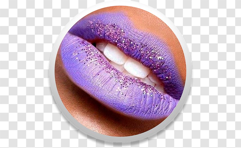 Purple Lilac Color Violet Lip - Pink Transparent PNG