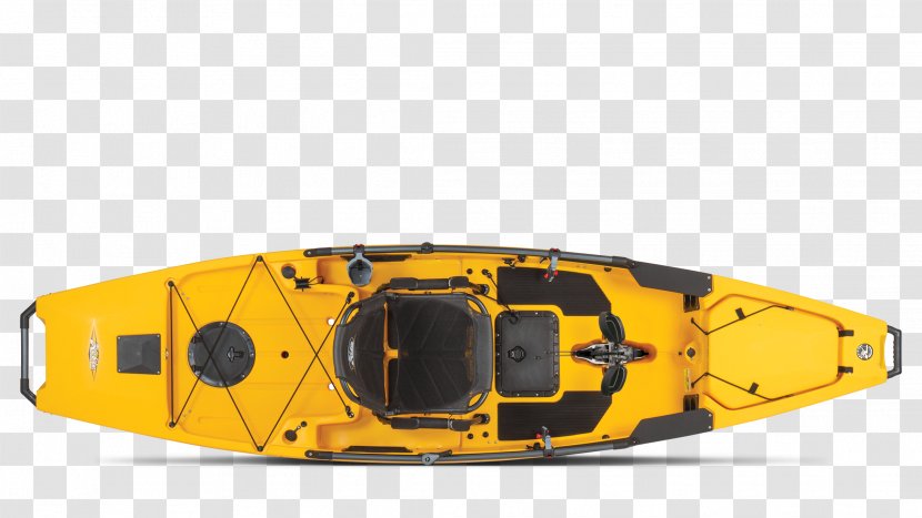 Hobie Cat Kayak Fishing Angling Mirage Pro Angler 12 - Yellow Transparent PNG