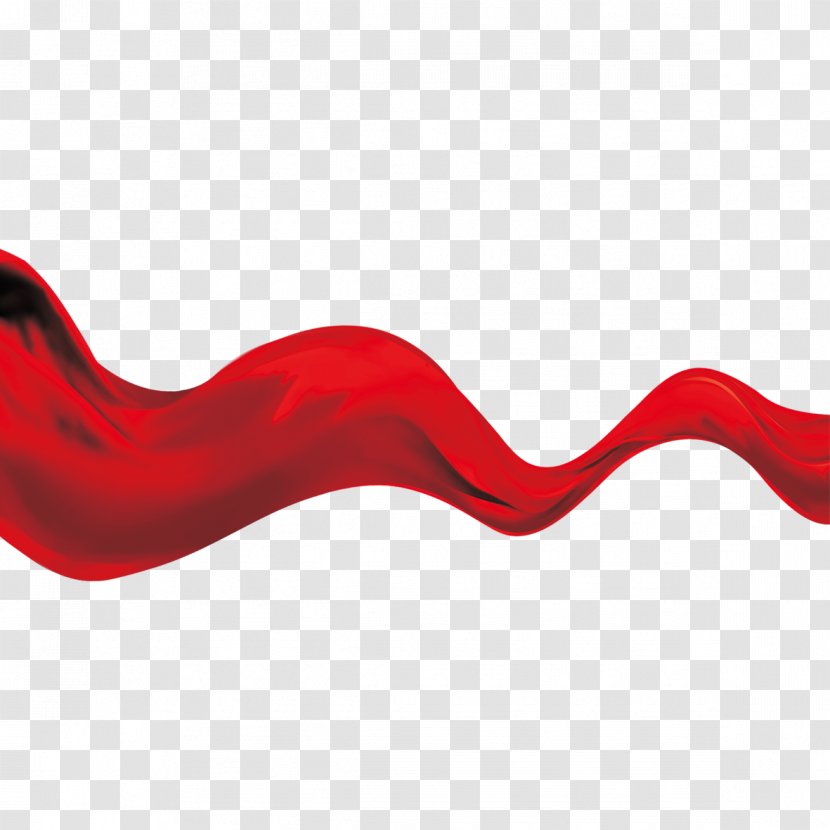 Red Silk Satin Sateen - Ribbon Transparent PNG