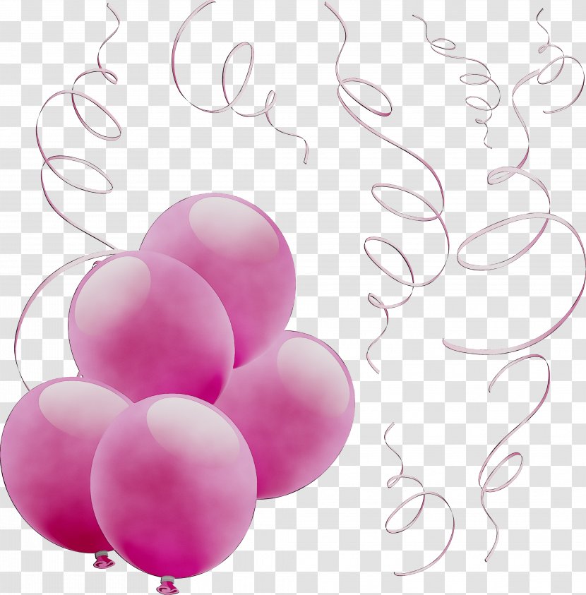 Balloon Pink M Heart - Magenta Transparent PNG