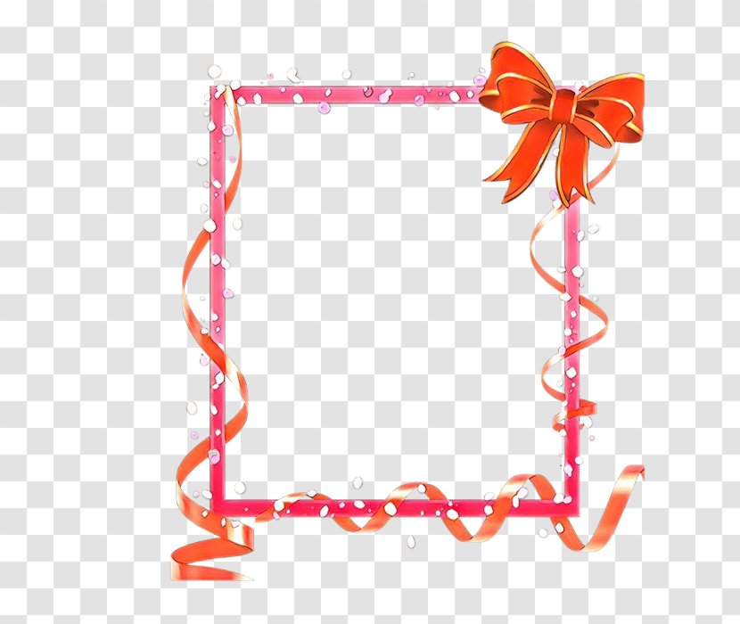 Pink Ribbon - Picture Frame - Heart Transparent PNG