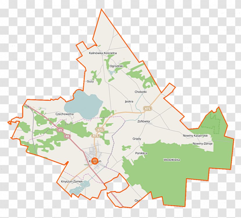 Knyszyn-Zamek Kalinówka Kościelna Zofiówka, Mońki County Wodziłówka - Deanery - Map Transparent PNG