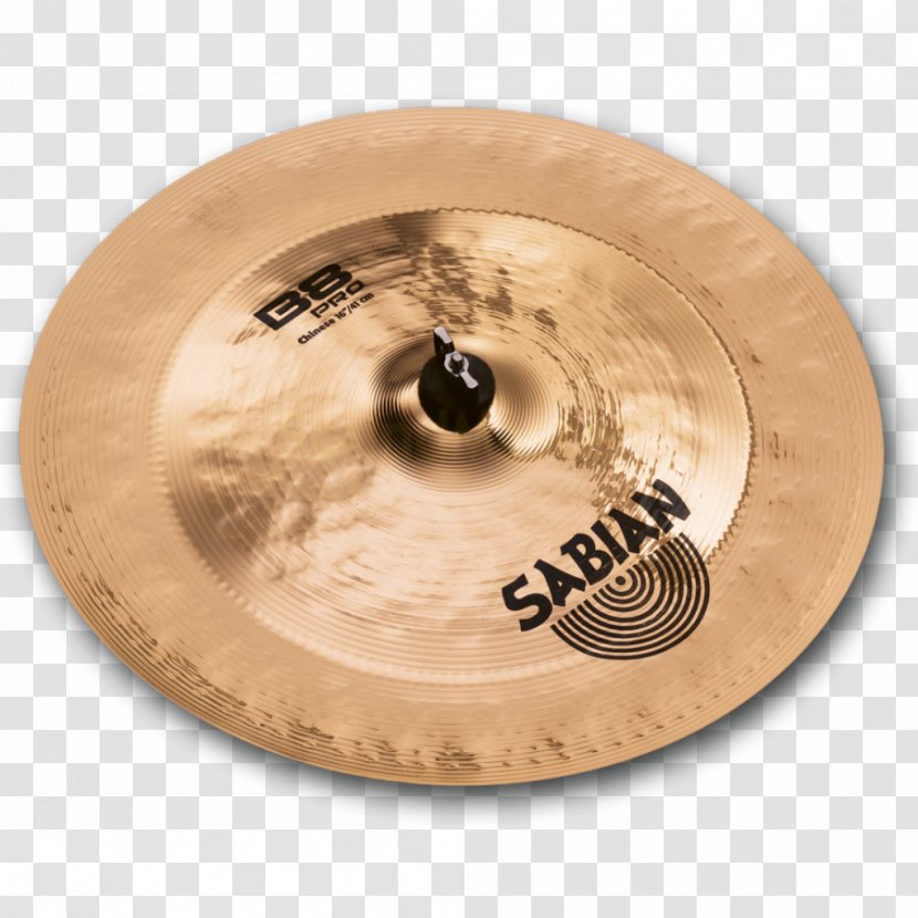 Sabian China Cymbal Crash Drums - Frame Transparent PNG
