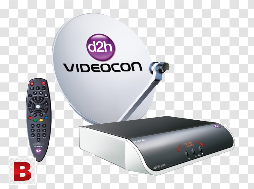 Set-top Box Direct-to-home Television In India Videocon D2h Airtel Digital TV Tata Sky - Sun Direct - Dish Tv Transparent PNG