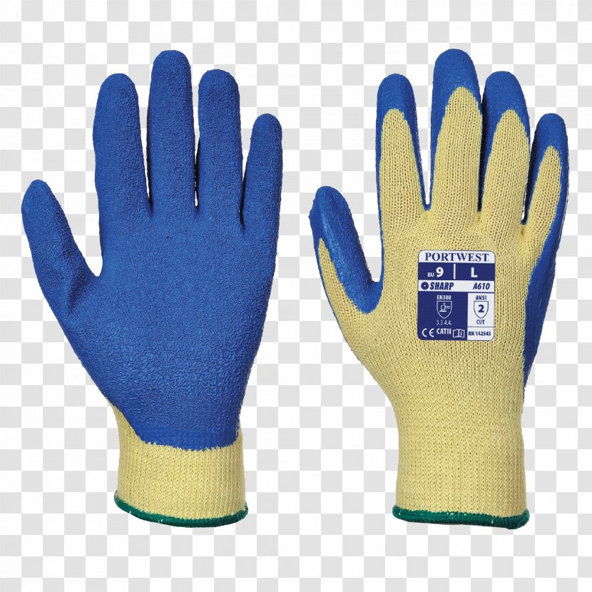 Cut-resistant Gloves Personal Protective Equipment Clothing Portwest - Cuff - Latex Transparent PNG