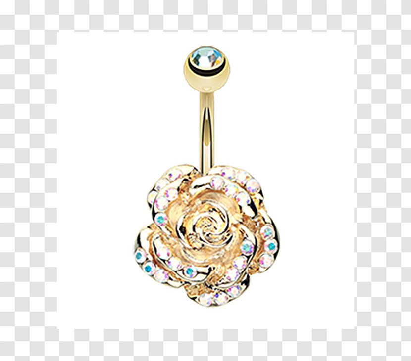 Colored Gold Jewellery Ring Navel Transparent PNG