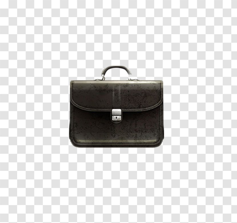 Briefcase Handbag Baggage Suitcase - Black - Business Luggage Transparent PNG