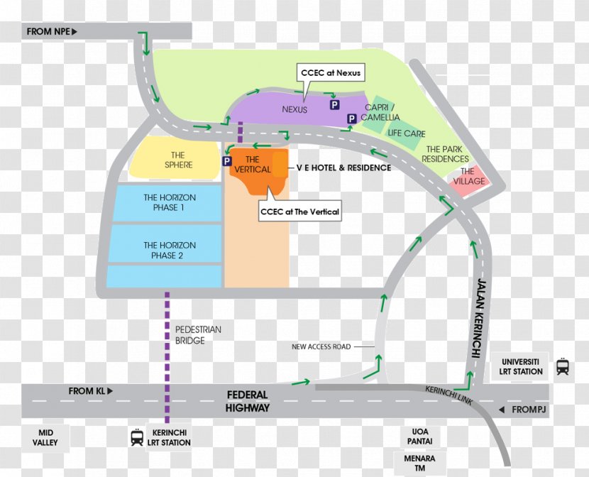 Connexion Conference & Event Centre - Map - CCEC Convention Center Bangsar Jalan KerinchiOthers Transparent PNG
