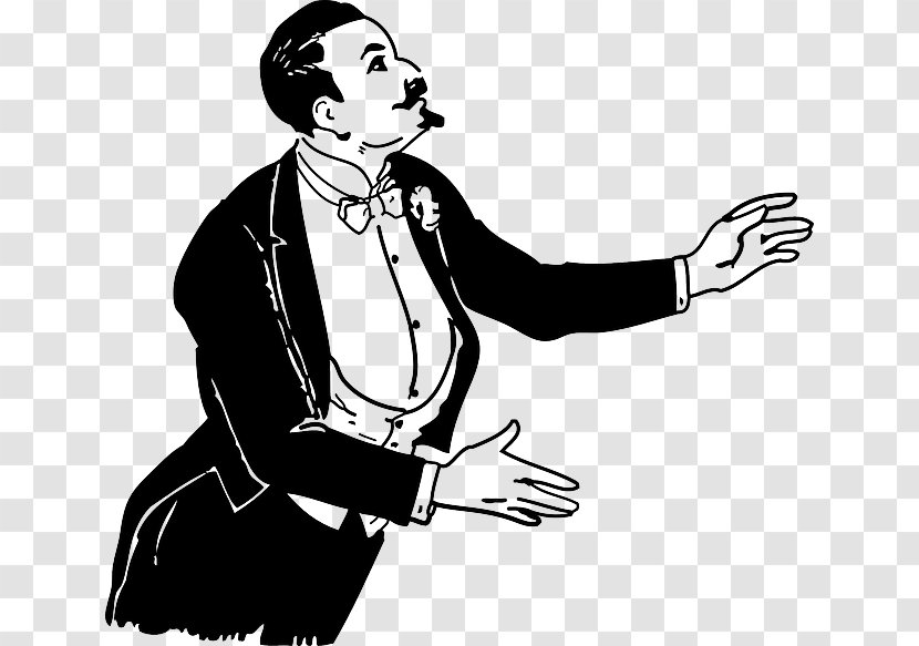 Magician Clip Art - Black - Professional Transparent PNG