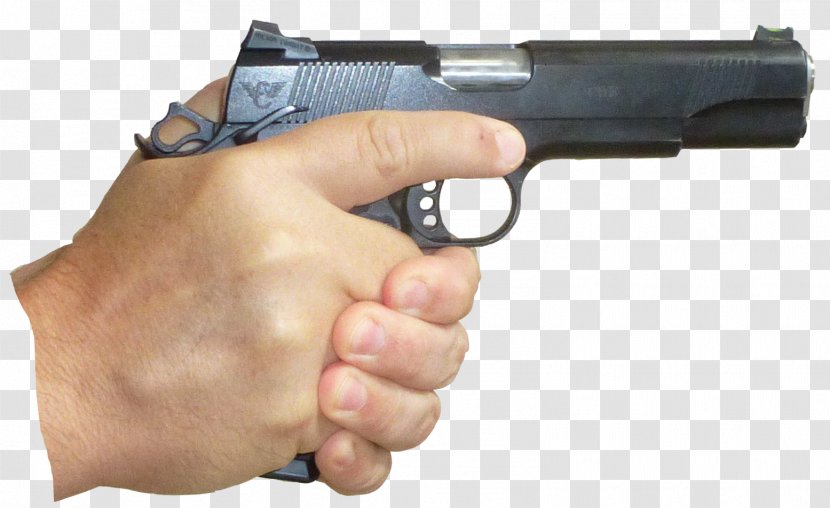 Firearm Trigger Weapon Pistol Revolver - Holding Transparent PNG
