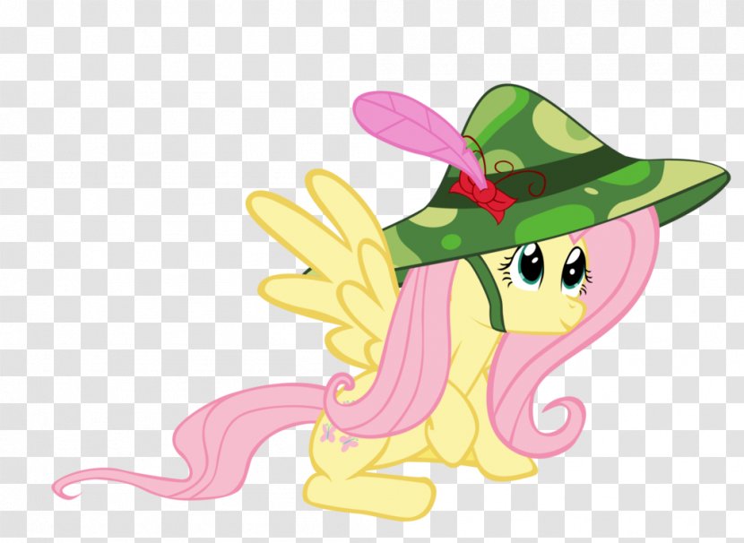 Fluttershy Applejack Party Hat Horse - Mythical Creature Transparent PNG