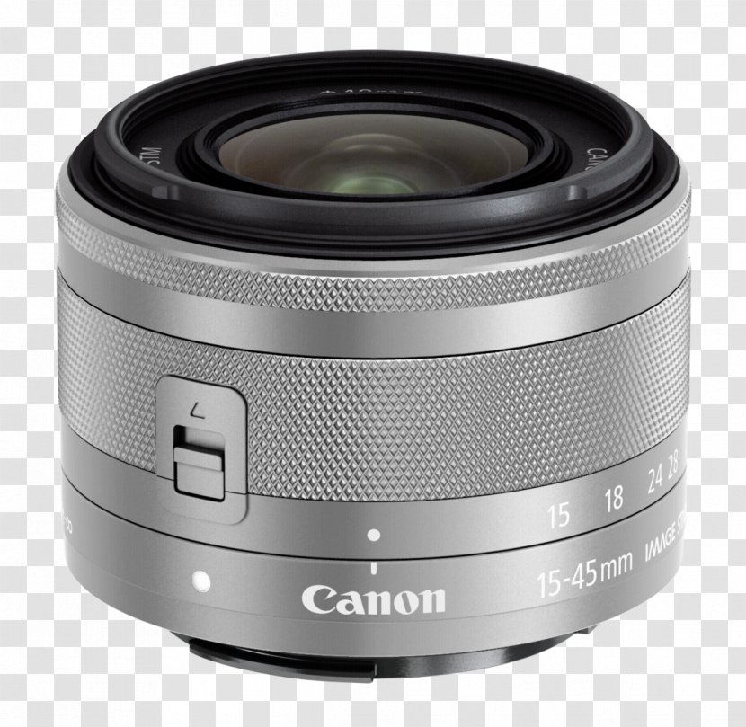 Canon EOS M100 EF Lens Mount EF-M 15-45mm F/3.5-6.3 IS STM - Camera Transparent PNG