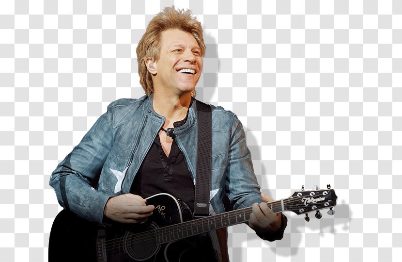 Jon Bon Jovi Electric Guitar Microphone Musician - Heart Transparent PNG