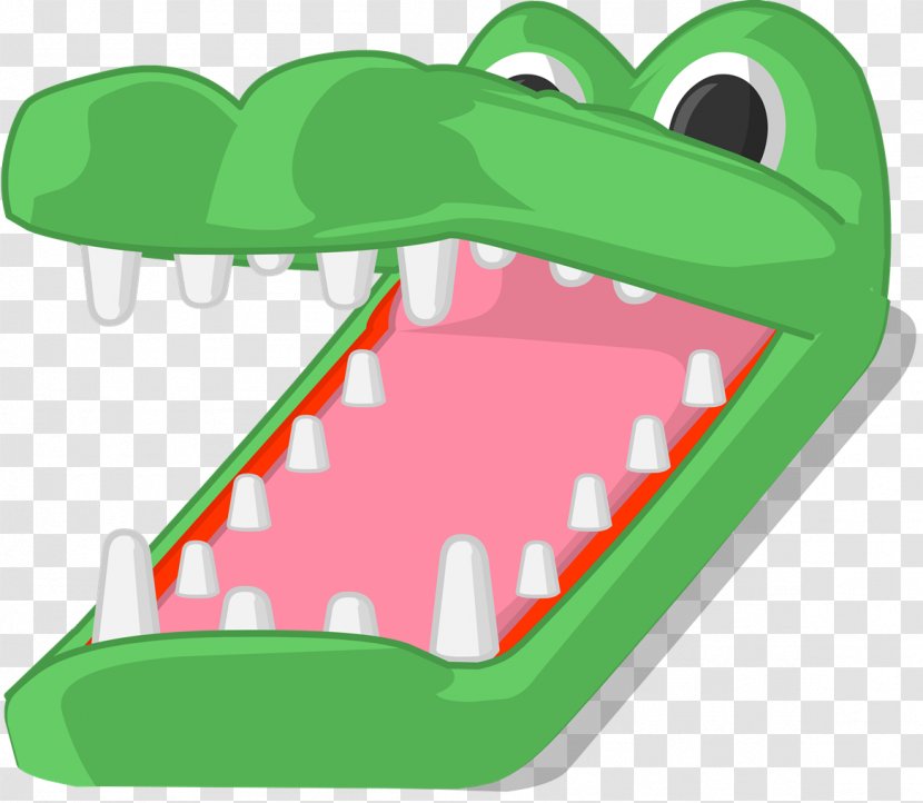 Tick-Tock The Crocodile Clip Art Image - Green - Alligator Apple Eating Transparent PNG