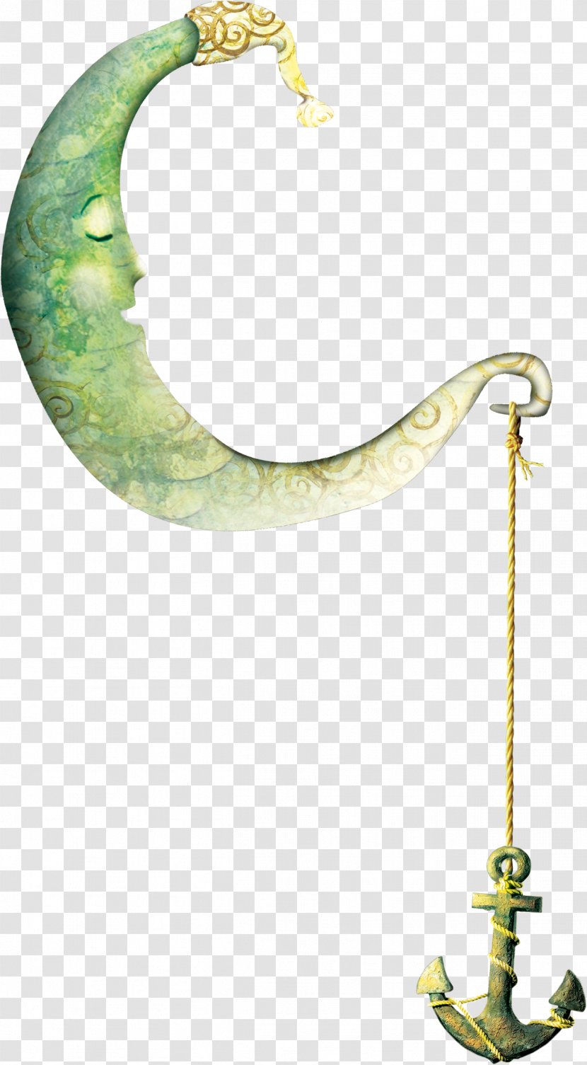 Moon Crescent Clip Art - Green - Cartoon Transparent PNG