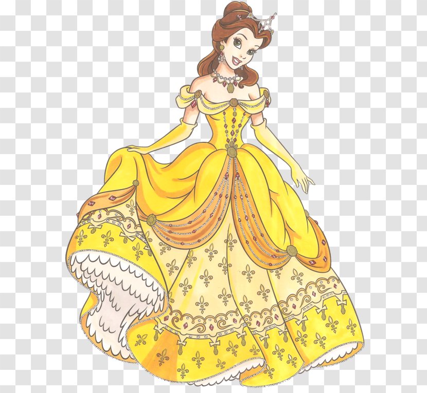 Belle Princess Aurora Ariel Cinderella Beast - Glamour Clipart Transparent PNG
