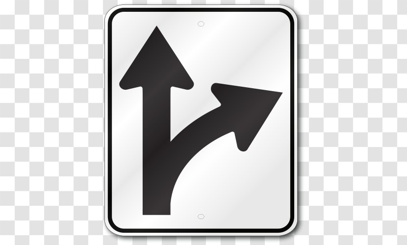 Traffic Sign Regulatory Warning Manual On Uniform Control Devices - Triangle - Arrow Transparent PNG