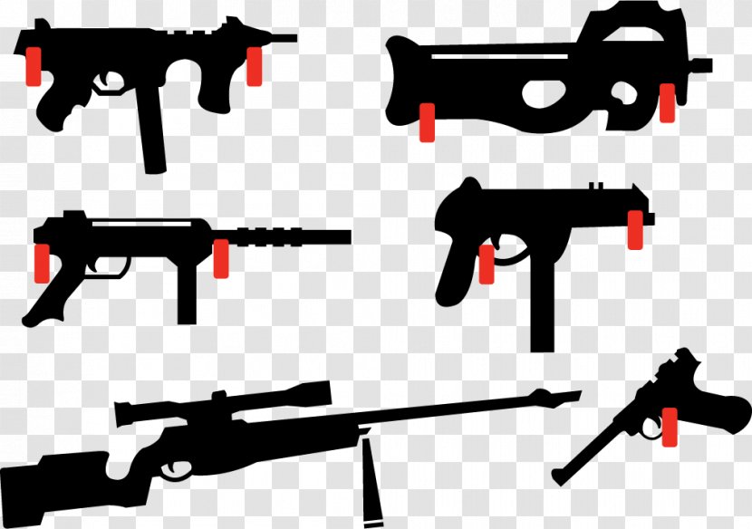 Firearm Airsoft Gun Pistol Weapon Handgun - Flower - Vector Firearms Shooting Transparent PNG