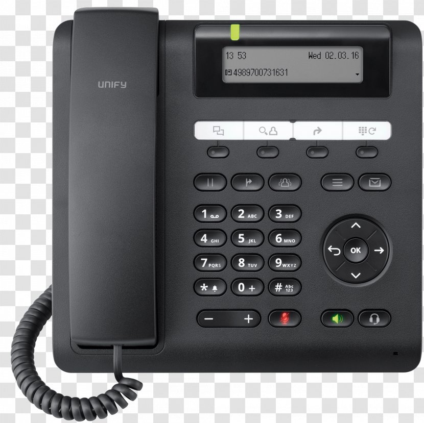 Telephone Unify OpenScape Desk Phone IP 55G VoIP Software And Solutions GmbH & Co. KG. CP200 - Openscape Cp200 - Electronics Transparent PNG