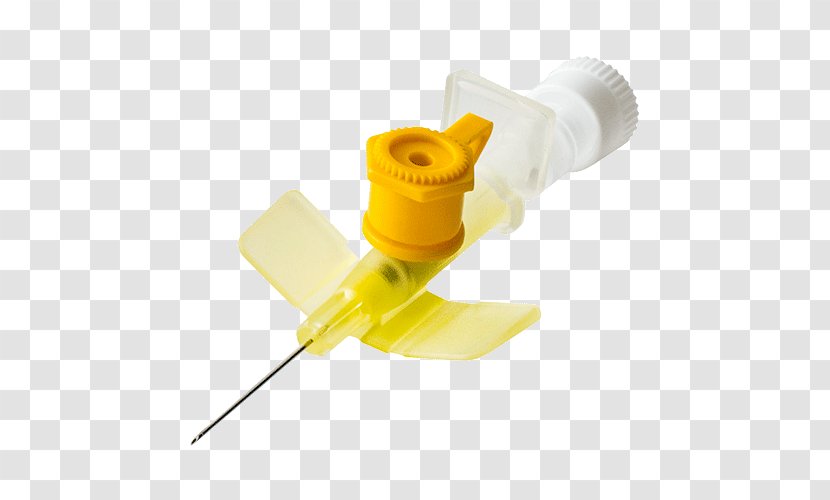 Cannula Injection Port Intravenous Therapy Trocar - Yellow - Luer Taper Transparent PNG