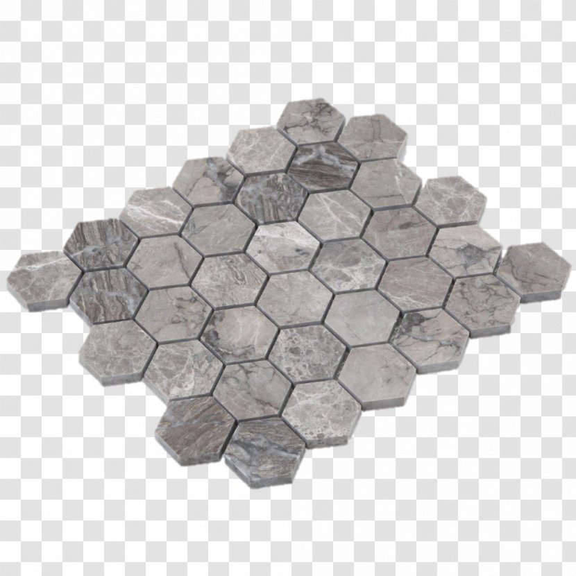 Mosaic Marble Centimeter Lintel Metal - Hexagon Transparent PNG