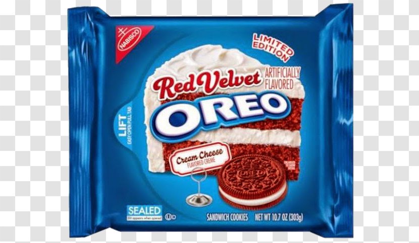 Red Velvet Cake Cream Oreo Biscuits Nabisco - Brand - Doughnuts Transparent PNG