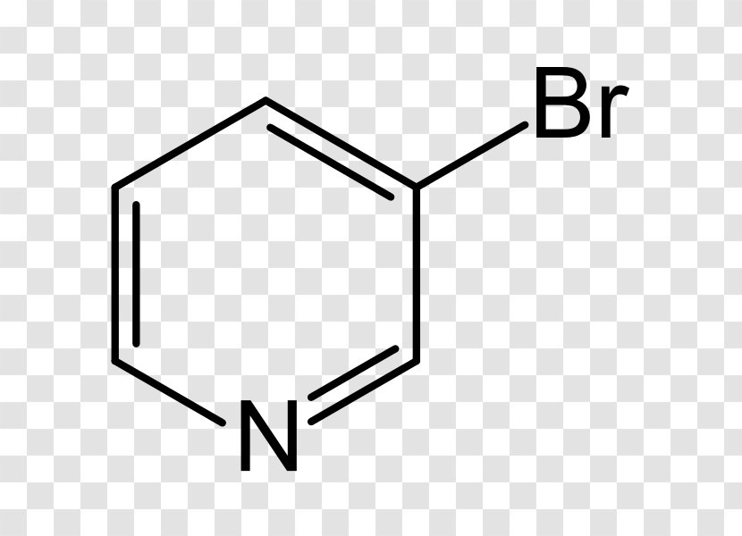 Vinyl Bromide Lewis Structure Chemistry Pyridine - Black And White - Piridien Transparent PNG