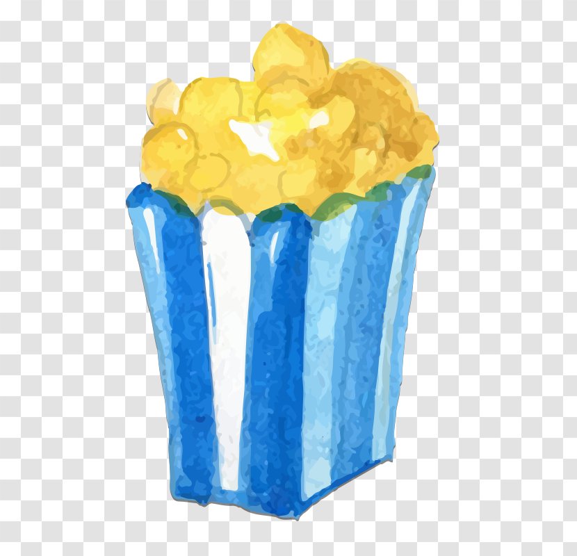 Popcorn Cartoon Computer File - Yellow Transparent PNG