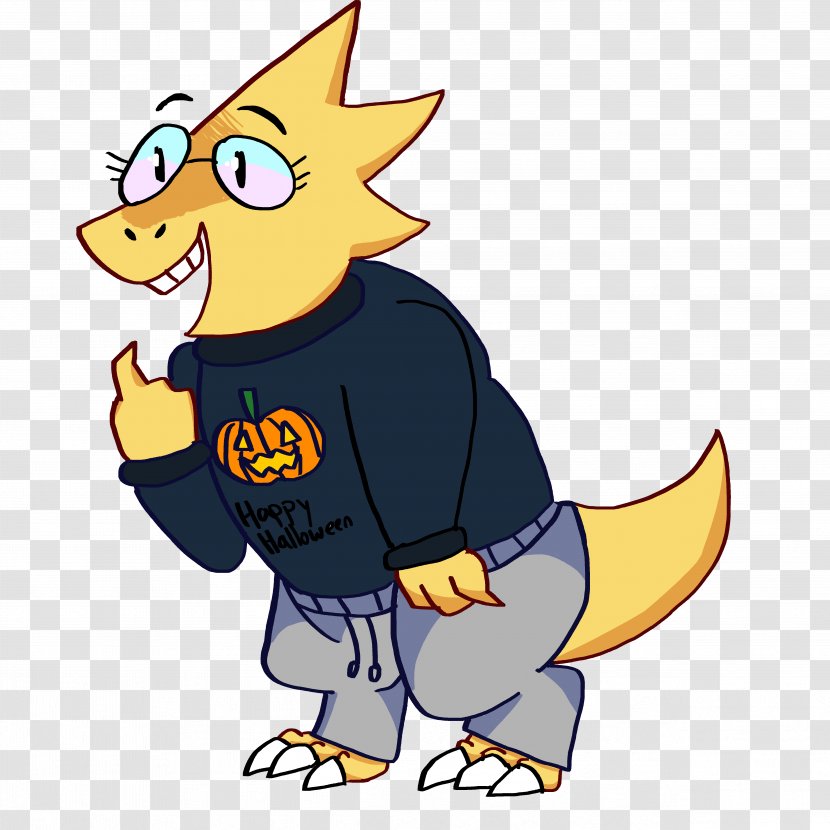 Undertale Alphys Nerd Fan Art Clip - Tail - Weight Gain Transparent PNG