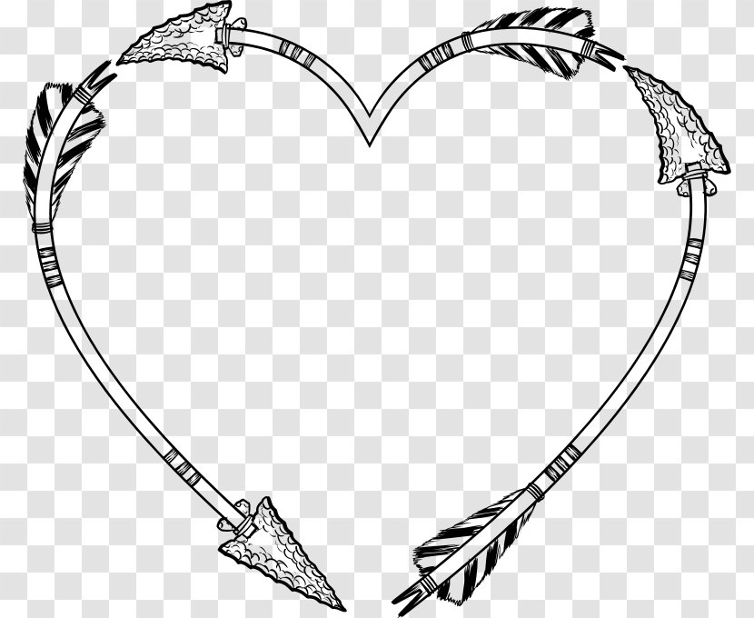 Heart Picture Frames Arrow Clip Art - Cartoon Transparent PNG