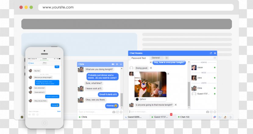 Computer Program Software WordPress Content Management System - Screenshot - Chat Room Transparent PNG