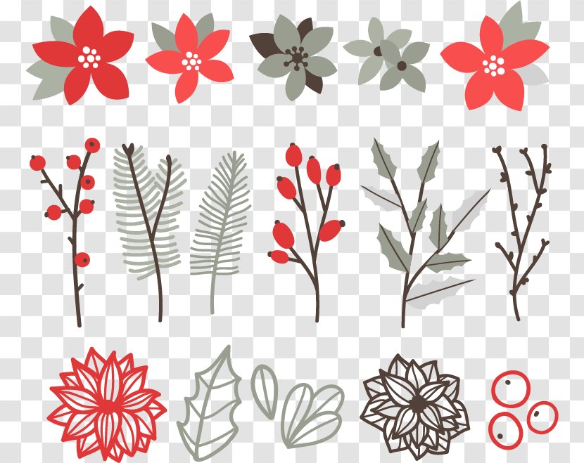 Floral Design Flower Petal - Winter - Small Fresh Decoration Transparent PNG