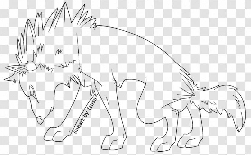 Line Art Dog Carnivora Drawing - Wing Transparent PNG