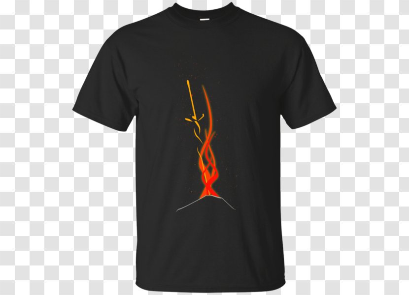 T-shirt Hoodie Clothing Top - Black - Bonfire Transparent PNG