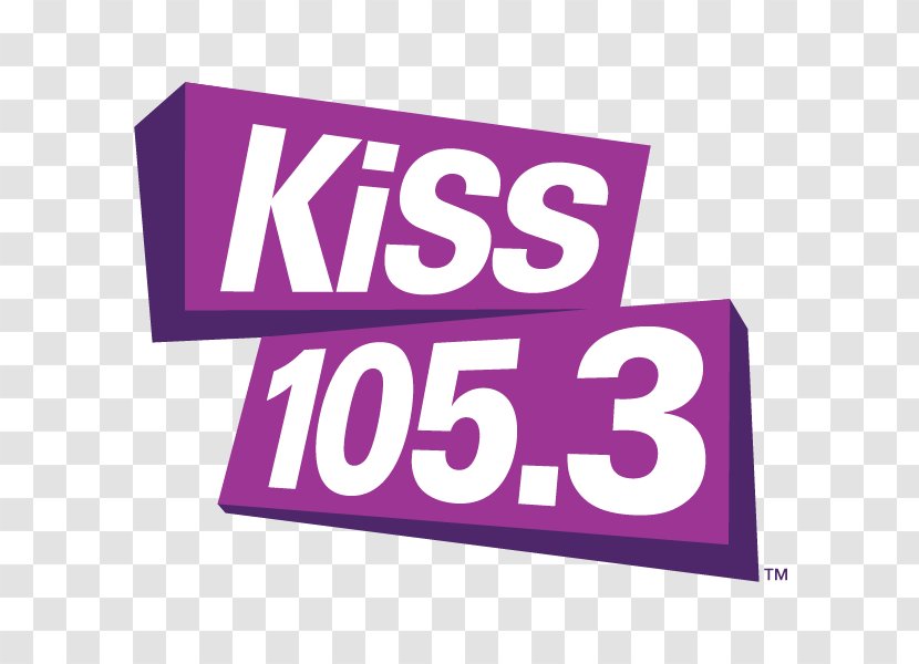 Ottawa KiSS 105.3 Sudbury Radio CISS-FM CKIS-FM - Signage - Magenta Transparent PNG