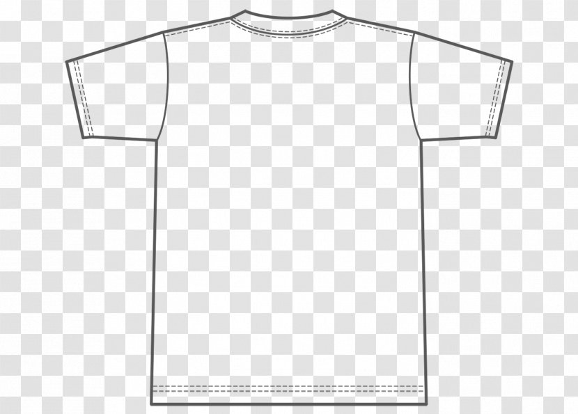 T-shirt Template White Sleeve - Clothing Transparent PNG