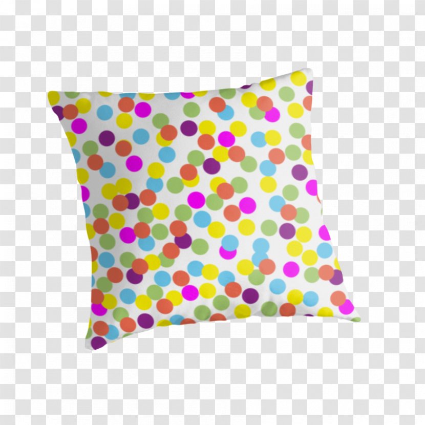Polka Dot T-shirt Textile Pattern - Pillow - Colorfull Blured Dots With Background Transparent PNG