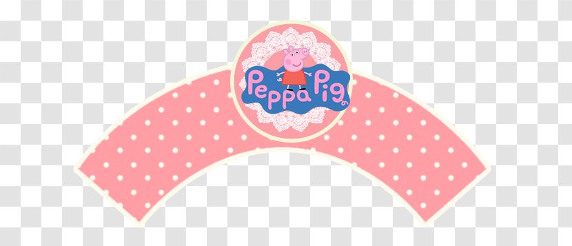 George Pig Party Drawing - Peppa - Cupcake Wrapper Transparent PNG