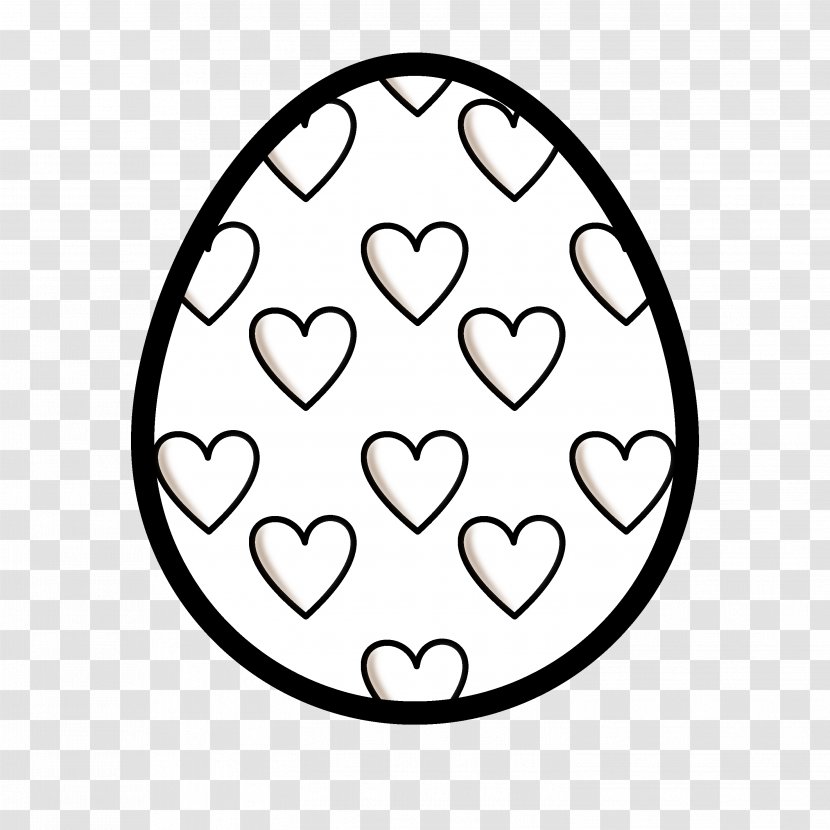 Clip Art Easter Egg Bunny - Black And White Transparent PNG