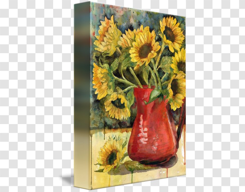 Common Sunflower Still Life Photography IPhone 6 Douchegordijn - Sunflowers Watercolor Transparent PNG